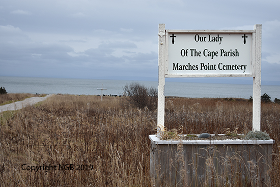 View of Cemetery Sign