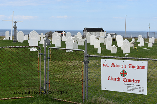 View of Cemetery Sign