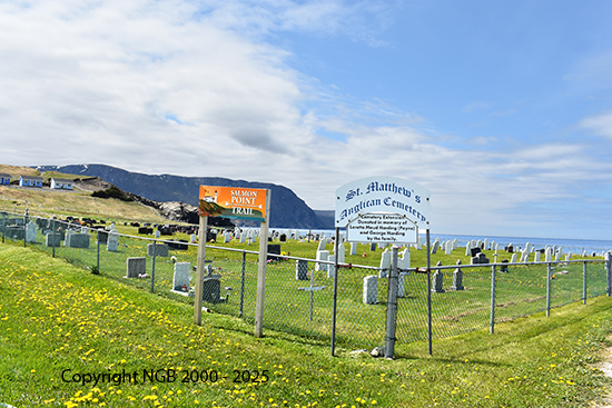View of Cemetery Sign