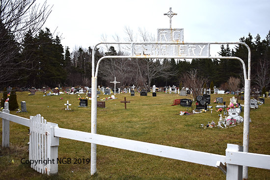 View of Cemetery Sign