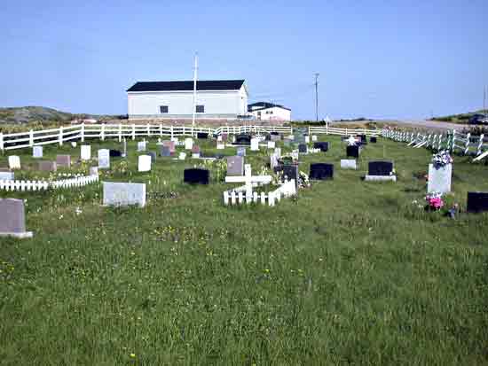 View of the Tilting Roman Catholic Cemetery