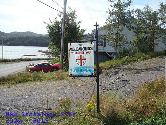 View of Church Sign