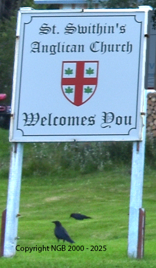 View of Church Sign