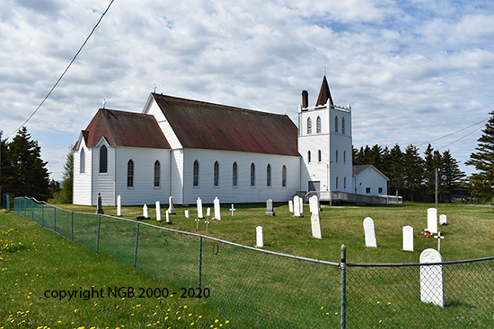 View of church & cemetery