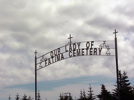 View of Cemetery Gate