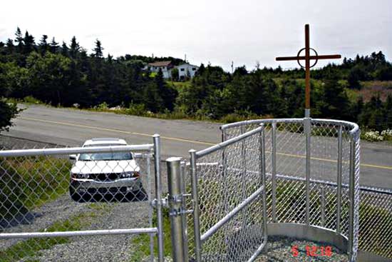 View of Entrance Gate from inside the Cemetery 