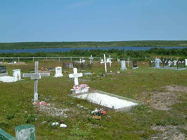 View in the cemetery