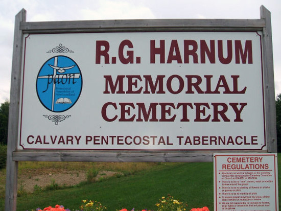 View of Rule's Sign