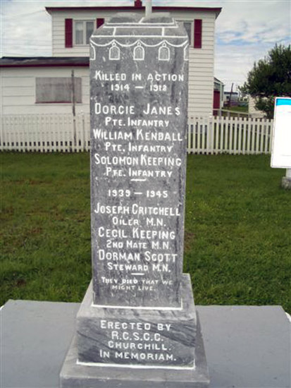 View of War Memorial.