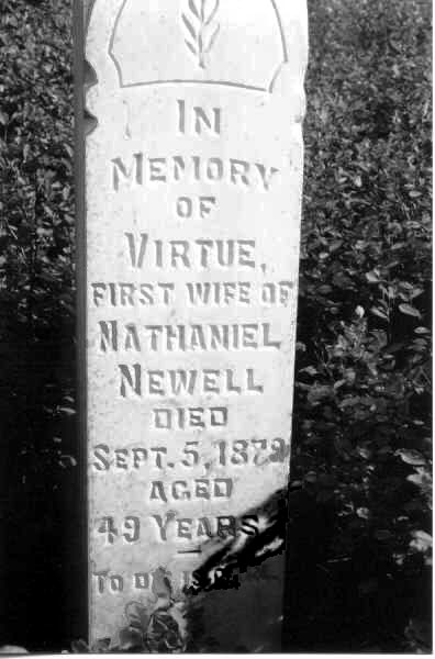 virtue Newell Headstone