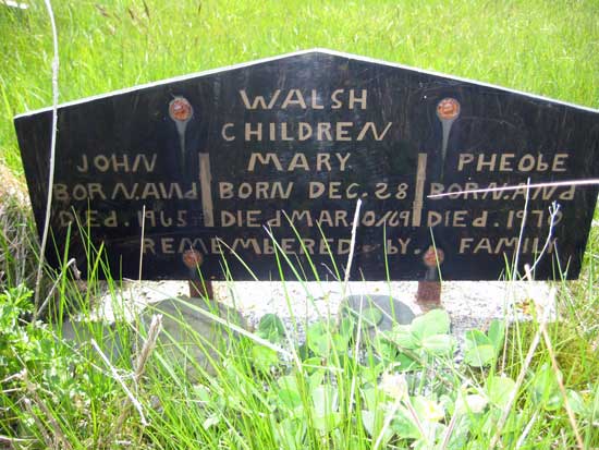 JOHN, MARY AND PHOEBE WALSH