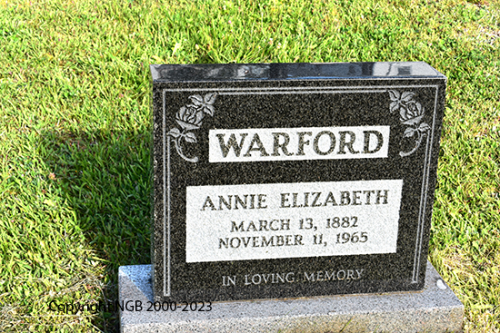 Annie Elizabeth Warford