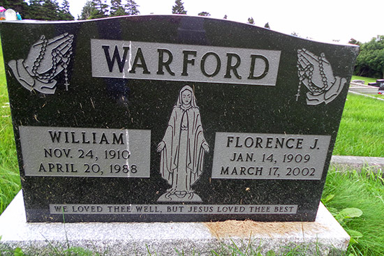 William & Florence J. Warford