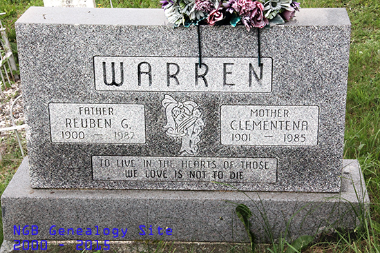 Reuben G. & Clementena Warren