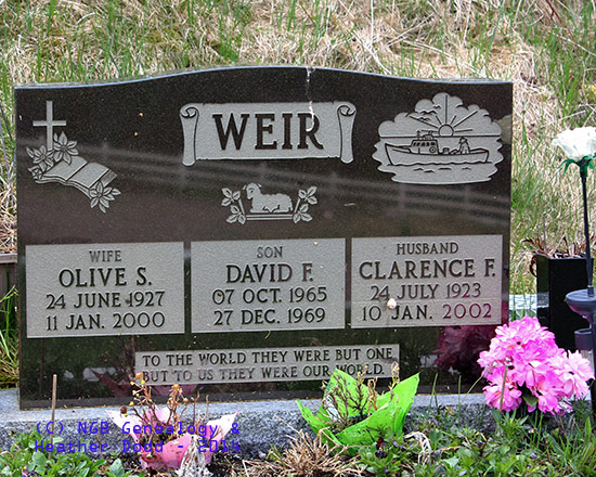 Olive S., David S. & Clarence F. Weir