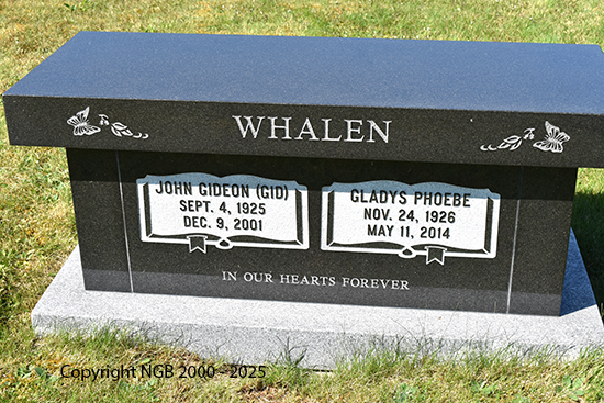 John Gideon & Gladys Phoebe Whalen