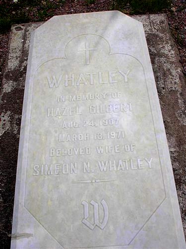 Hazel Gilbert Whateley