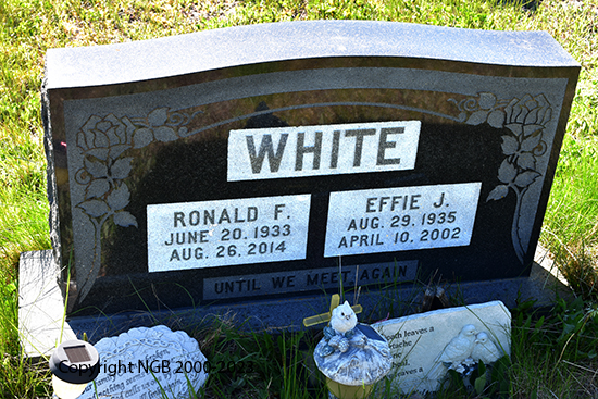 Ronald F. & Effie J. White
