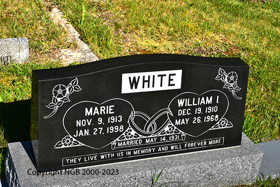 William I, & Marie White