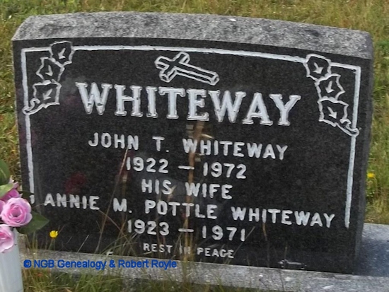 John T. & Annie M. Pottle Whiteway
