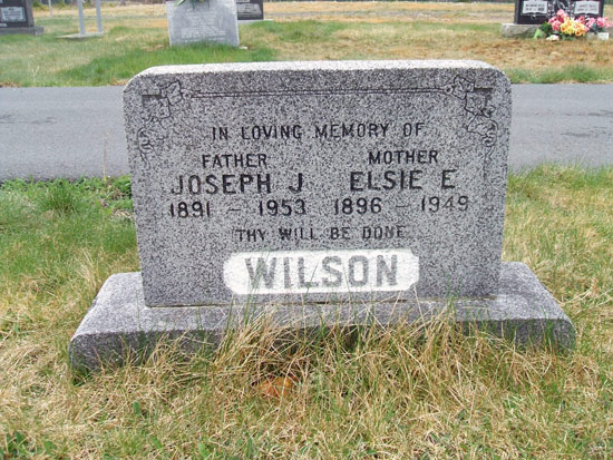 Joseph J. & Elsie E. Wilson