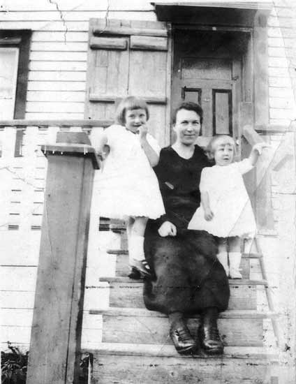 Maggie Bishop with Georgina and Marge