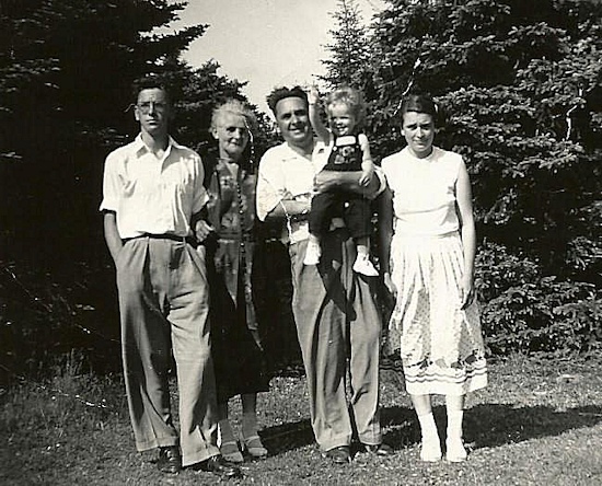 Cyril Fisher  Family Travelling to Ontario 1958