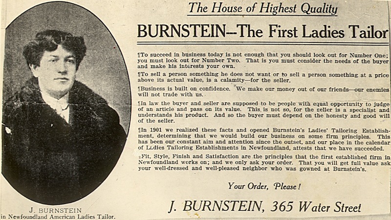 Joseph David Burnstein Opening Ad