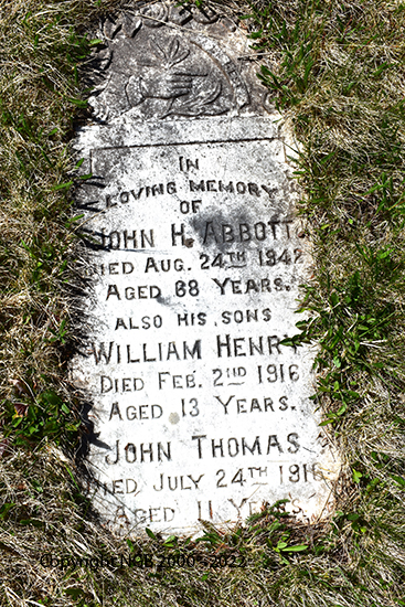 John H., William Henry & John Thomas A bbott