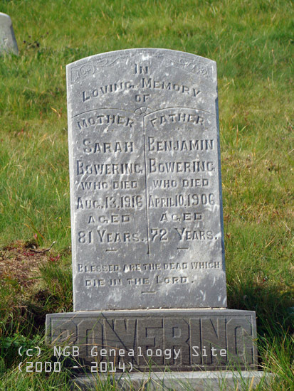 Sarah and Benjamin Bowering