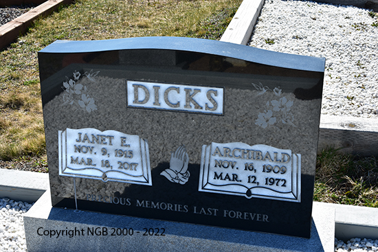 Archibald & Janet E. Dicks