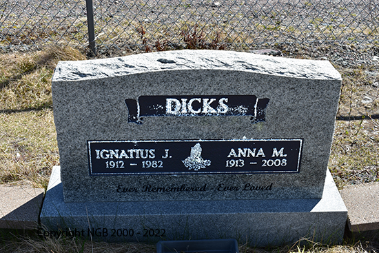 Ignatius J. & Anna M. Dicks