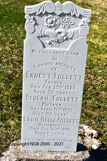 Ernest, Beulah & Louie Belle Follett