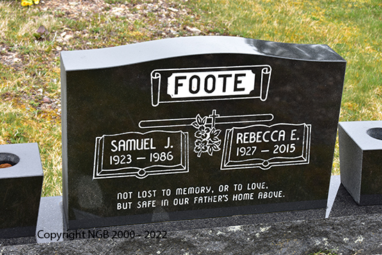 Samuel J. & Rebecca E. Foote
