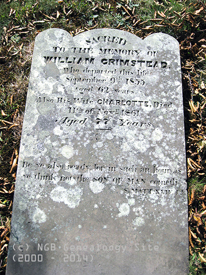 William & Charlotte Grimstead