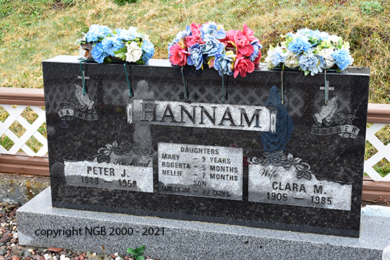 Peter J. Clara M. Mary, Roberta, & Nellie Hannam