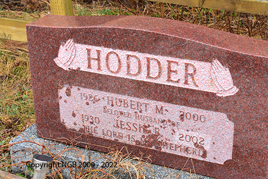 Hubert M. & Jessie R. Hodder