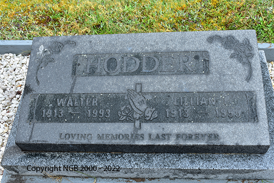 Walter & Lillian L. Hodder