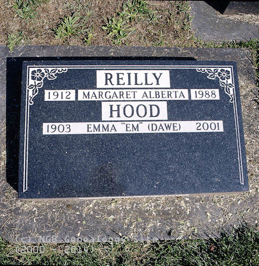 Margarert Alberta Reilly & Emma (Dawe) Hood
