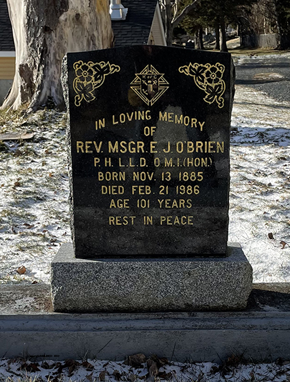 Rev Msgr E. J. O'Brien