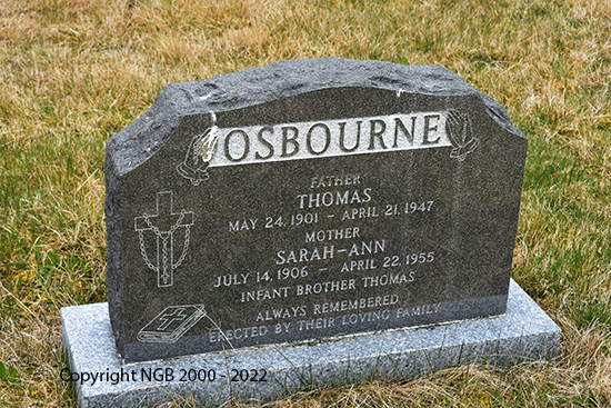 Thomas & Sarah Ann Osbourne