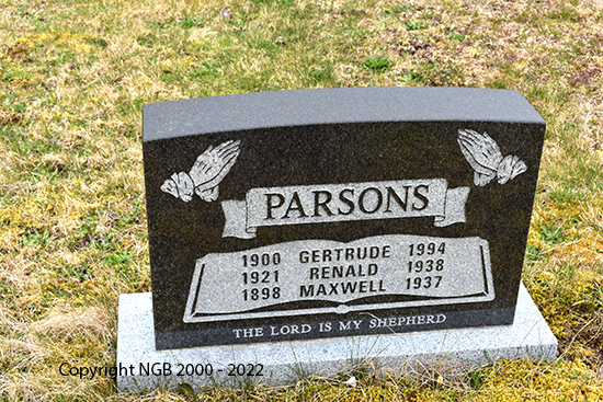 Gertrude, Renald & Maxwell Parsons