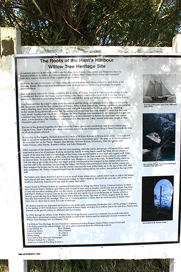 View of Cemetery Plaque